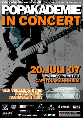 Popakademie in Concert Werbeplakat