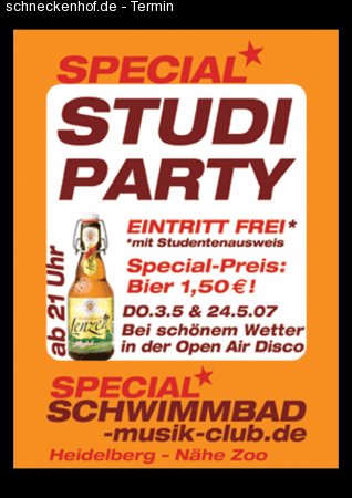 Studi - Party Werbeplakat