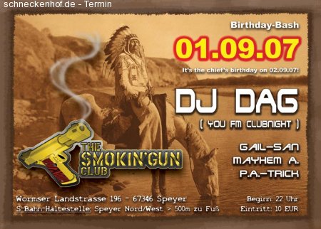 DJ dag Birthday-Party Werbeplakat