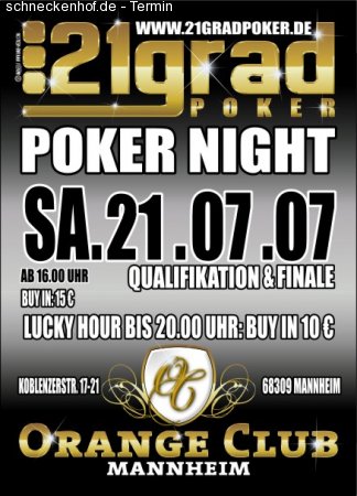 Poker Night Werbeplakat