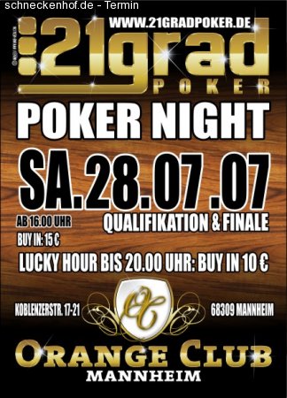 Poker Night Werbeplakat