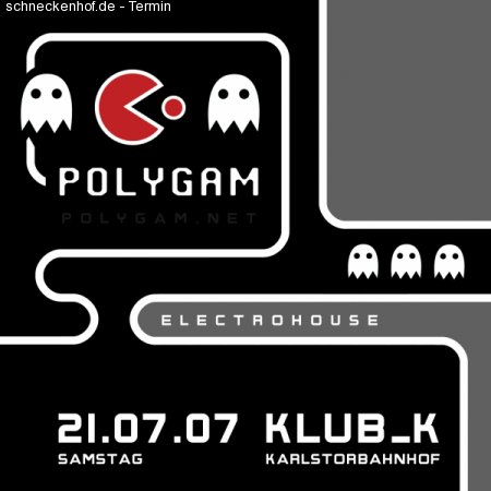 p o l y g a m - - - pacman p Werbeplakat