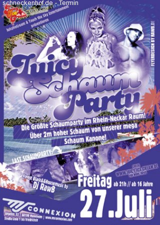 Juicy Schaum Party Werbeplakat