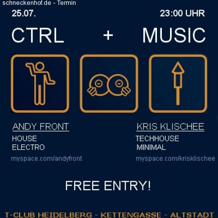 ctrl + music Werbeplakat