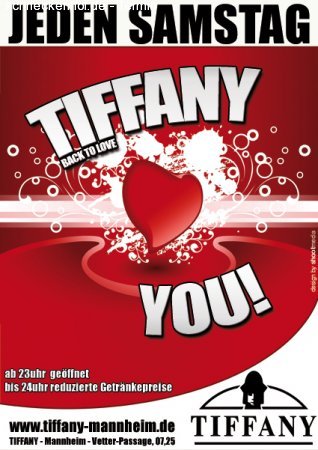 Tiffany loves you Werbeplakat