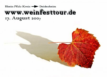 Weinfesttour nach Deidesheim Werbeplakat