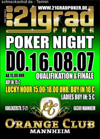 Poker Night Werbeplakat