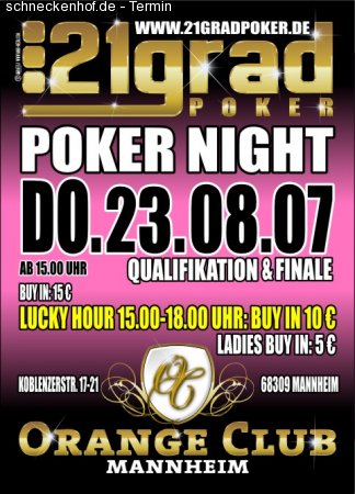 Poker Night Werbeplakat