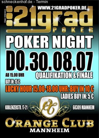 Poker Night Werbeplakat