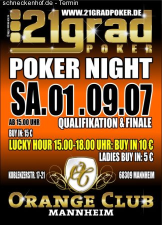 Poker Night Werbeplakat