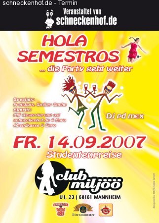 SH.de - Hola Semestros ! - Werbeplakat