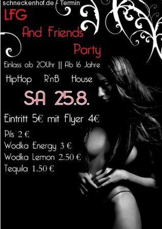 LFG and Friends Party Werbeplakat