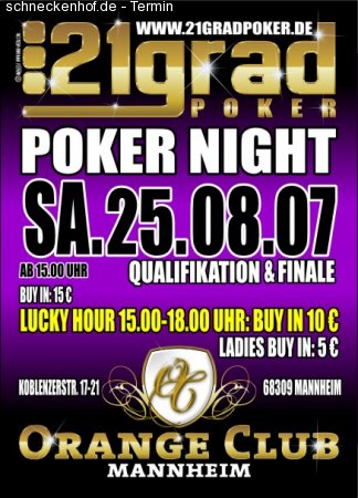 Poker Night Werbeplakat