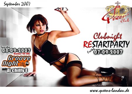Clubnight ReStarted Werbeplakat