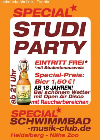 Studi - Party Werbeplakat