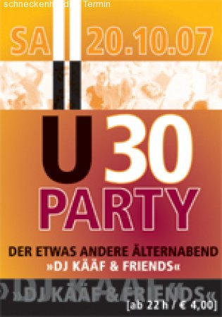 Ü30 - Party Werbeplakat