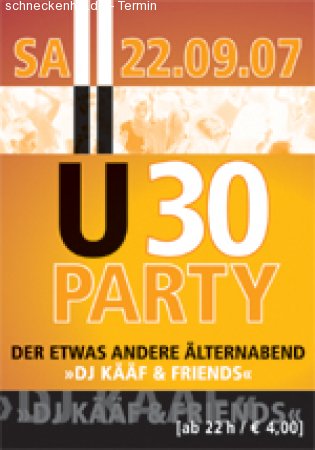 Ü30-Party Werbeplakat