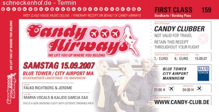 Candy Airways Opening Werbeplakat