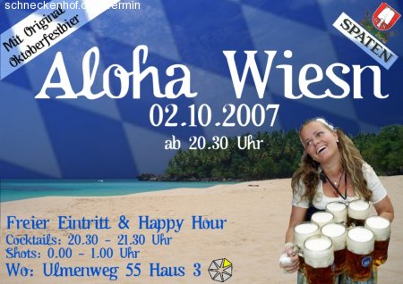 Aloha Wiesn Werbeplakat