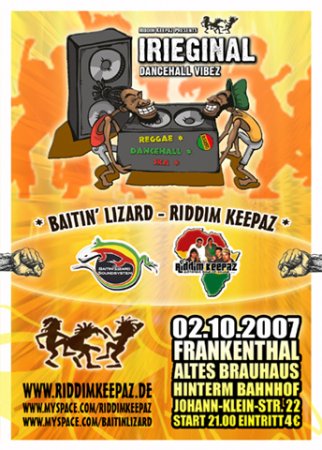 Irieginal Dancehall Vibez Werbeplakat