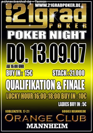 Poker Night Werbeplakat