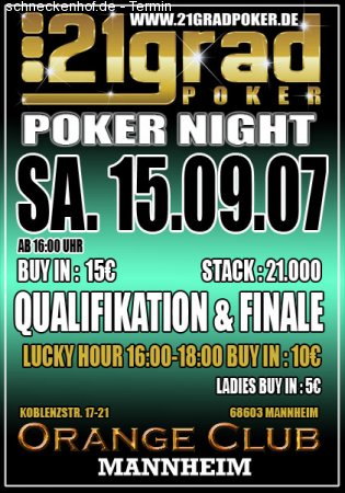 Poker Night Werbeplakat