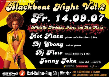 Blackbeat Night Vol 2 Werbeplakat