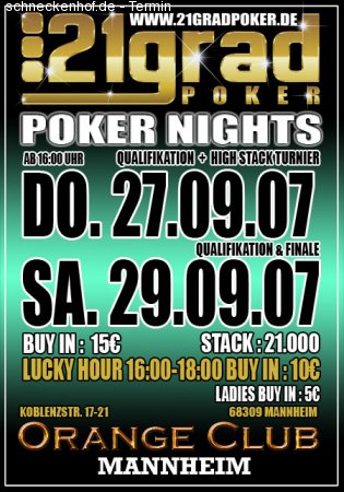 Poker Night Werbeplakat