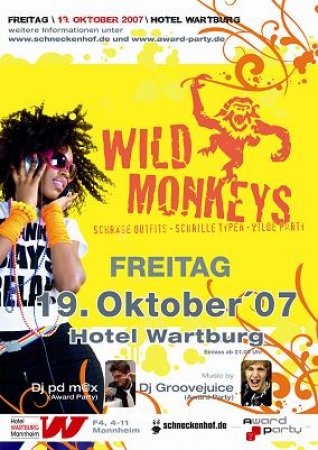 WILD MONKEYS Werbeplakat