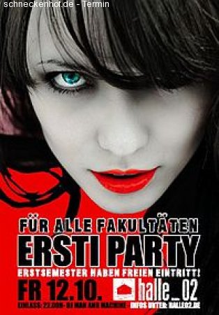 Erstsemster Party Werbeplakat