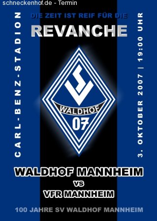 DERBY! Waldhof Mannheim - VfR Werbeplakat