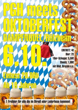 PGH meets Oktoberfest Werbeplakat