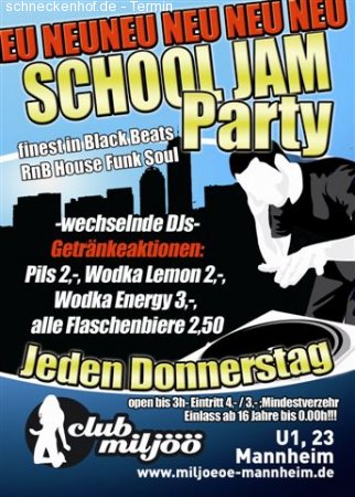 School Jam Werbeplakat