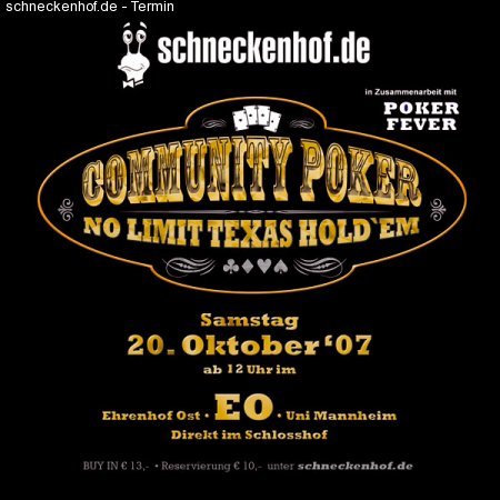 sh.de Community Poker Werbeplakat