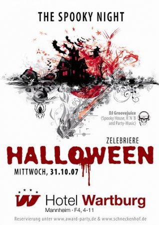 Halloween Party Werbeplakat