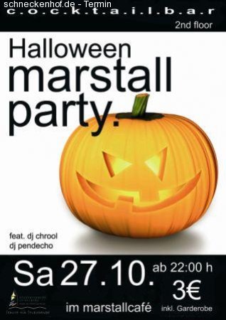 Halloween Marstallparty Werbeplakat