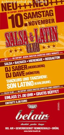 salsa & latin club Werbeplakat