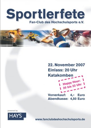 Sportlerfete Werbeplakat