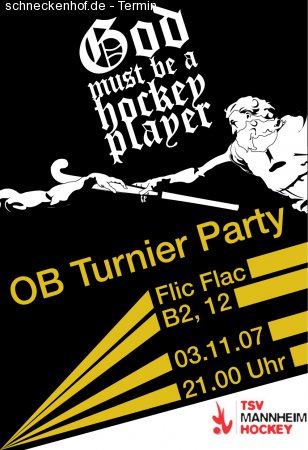 OB-Turnier Party Werbeplakat