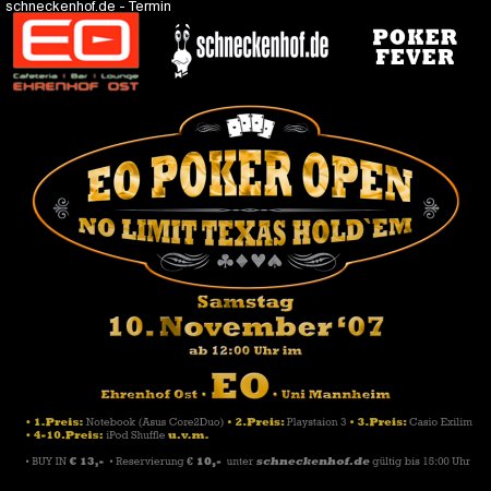 EO Poker Open Werbeplakat