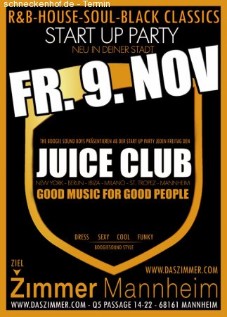 Juice Club Werbeplakat