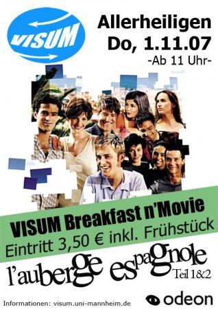 VISUM Breakfast n'Movie Werbeplakat