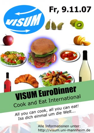 VISUM EuroDinner Werbeplakat