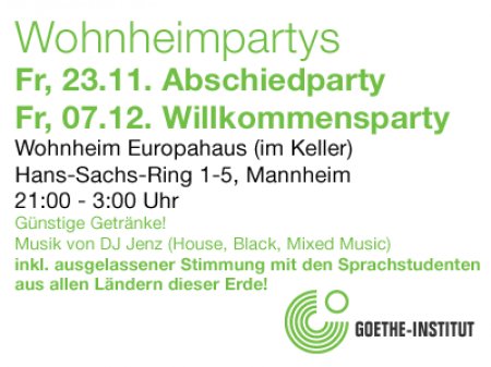 Wohnheimparty Werbeplakat