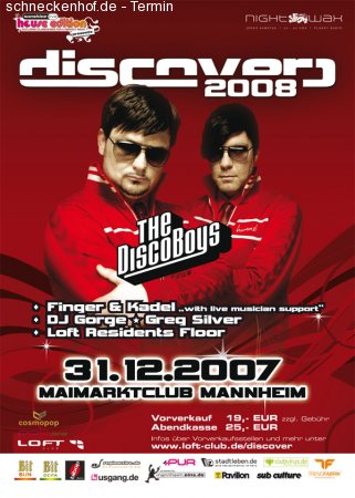 Discover 2008, The Disco Boys Werbeplakat