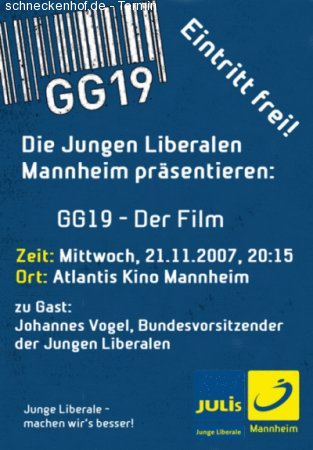 GG19 Werbeplakat