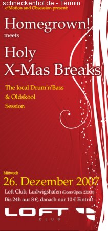 Happy Breaks, Drum`n`Bass Werbeplakat