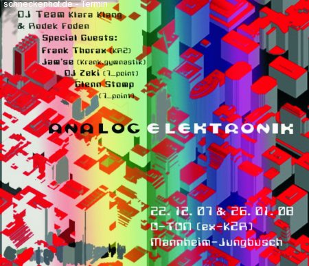 Analog-Elektronik Werbeplakat