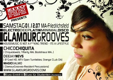 GlamourGrooves Werbeplakat