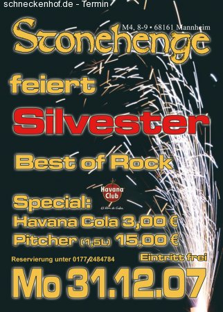 Sylvester Night Werbeplakat